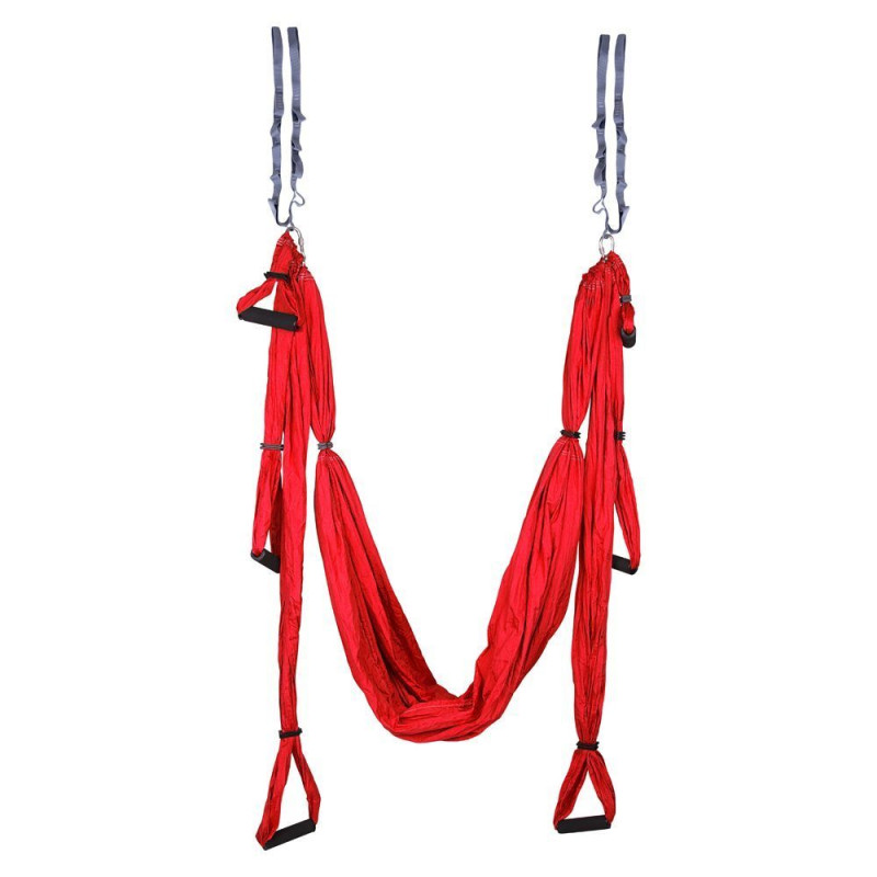 Антигравітаційний йога-гамак inSPORTline Hemmok червоний