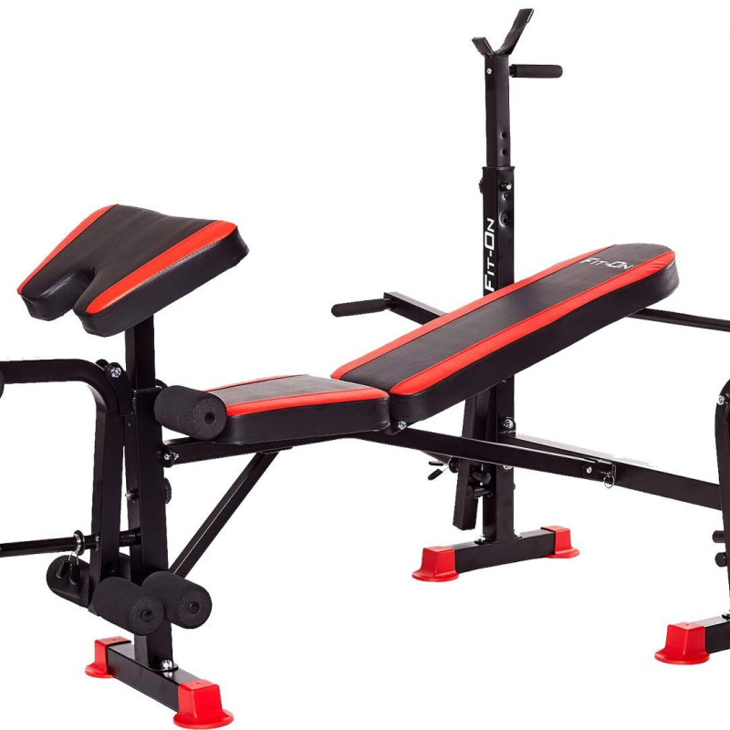 Лава тренувальна Fit-On FN-S102 + штанга та гантелі 140кг