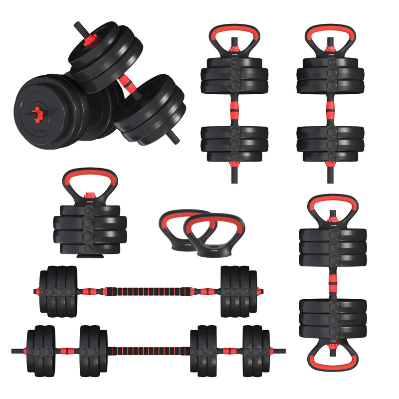 Гантелі з функцією штанги 6в1 Fit-On 53кг