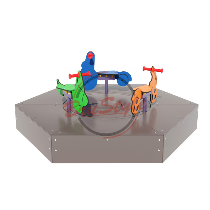 Карусель "Велобіг" з подіумом DIO335 HDPE