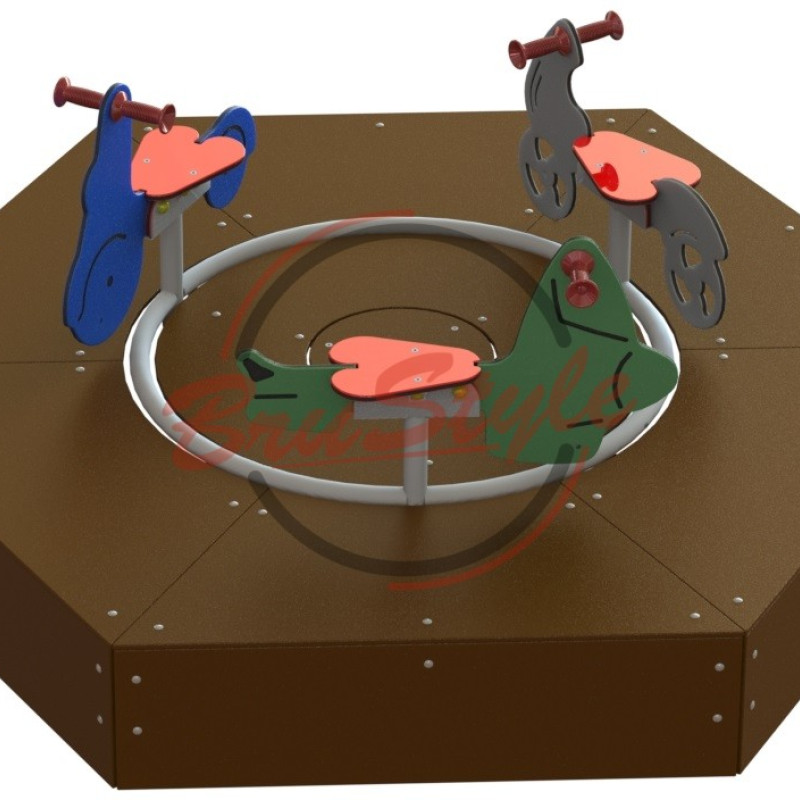 Карусель "Велобіг" з подіумом DIO335 HDPE