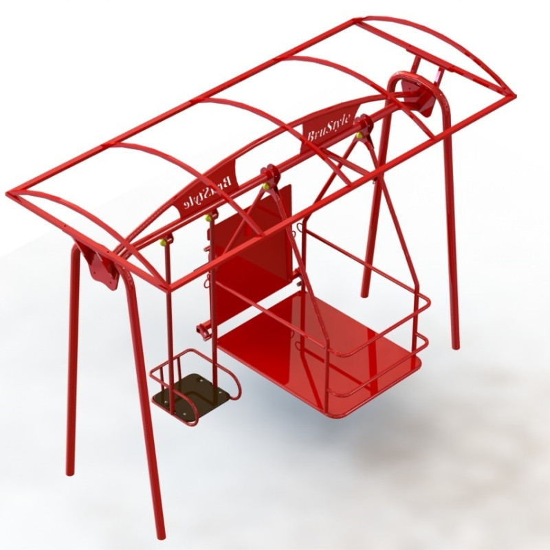 Качелі для дітей з ОФМ з навісом DIO1110